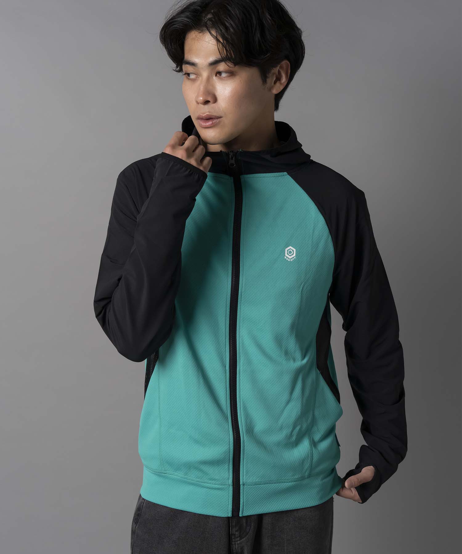 【着る虫除け/冷却/撥水/UV/抗ウイルス】 BUGOFF（バグオフ）ユニセックスマルチ撥水パーカー